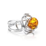Drop Amber Earrings In Sterling Silver The Flamenco, image , picture 5