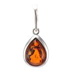Drop Amber Pendant In Sterling Silver The Fiori, image 