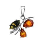 Multicolor Amber Ring In Sterling Silver The Verbena, Ring Size: / 22.5, image , picture 7
