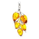 Floral Amber Earrings In Sterling Silver The Verbena, image , picture 6