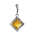 Square Silver Dangles With Lemon Amber The Hermitage, image , picture 7