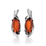 Amber Earrings In Sterling Silver The Verbena, image 
