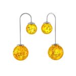 Luminous Lemon Amber Ring In Sterling Silver The Paris, Ring Size: 8 / 18, image , picture 6