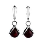 Cherry Amber Earrings In Sterling Silver The Flamenco, image 