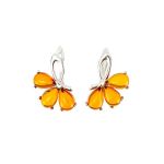 Amber Earrings In Sterling Silver The Dandelion, image 