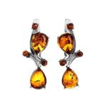 Cognac Amber Ring In Sterling Silver The Symphony, Ring Size: 11.5 / 21, image , picture 5