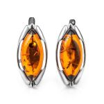 Sterling Silver Ring With Leaf Cut Amber The Ballade, Ring Size: 13 / 22, image , picture 6