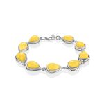 Link Amber Bracelet In Sterling Silver The Fiori, image 