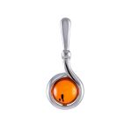 Lovely Silver Drop Earrings With Cognac Amber The Berry, image , picture 5