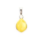 Honey Amber Pendant In Sterling Silver The Cat's Eye, image 