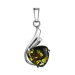 Green Amber Ring In Sterling Silver The Acapulco, Ring Size: 11.5 / 21, image , picture 6