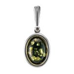 Sterling Silver Earrings With Green Amber The Goji, image , picture 7