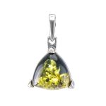 Lovely Amber Pendant In Sterling Silver The Etude, image 