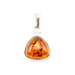 Triangle Silver Ring With Cognac Amber The Astoria, Ring Size: 11.5 / 21, image , picture 6