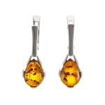 Drop Cut Amber Ring In Sterling Silver The Twinkle, Ring Size: 11.5 / 21, image , picture 5