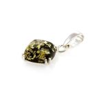 Green Amber Ring In Sterling Silver The Byzantium, Ring Size: 5 / 15.5, image , picture 4