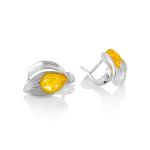 Lemon Amber Ring In Sterling Silver The Bee, Ring Size: 9.5 / 19.5, image , picture 5