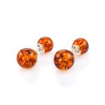 Adjustable Silver Ring With Cognac Amber The Paris, Ring Size: Adjustable, image , picture 7