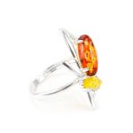 Multicolor Amber Earrings in Sterling Silver The Pegasus, image , picture 8