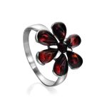 Floral Amber Earrings In Sterling Silver The Verbena, image , picture 5