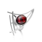 Adjustable Amber Ring In Sterling Silver The Sail, Ring Size: Adjustable, image 