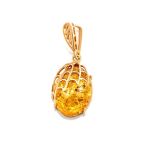 Designer Amber Golden Ring The Spider Web Collection, Ring Size: / 23, image , picture 4