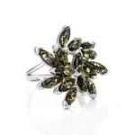 Amber Ring In Sterling Silver The Dahlia, Ring Size: 13 / 22, image 