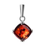 Sterling Silver Ring With Deep Red Amber The Byzantium, Ring Size: 11.5 / 21, image , picture 7