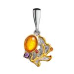 Bold Muticolor Gold-Plated Ring With Amber And Crystals The Beatrice, Ring Size: 6 / 16.5, image , picture 7