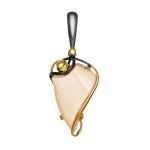 Designer Gold-Plated Pendant With Natural Mammoth Tusk The Era, image 
