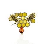 Drop Amber Earrings In Sterling Silver The Bee, image , picture 9