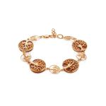 Traditional Amber Pendant in Gold-Plated Silver The Tree Of Life, image , picture 6