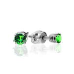 Invisible Chain Necklace With Green Crystal The Aurora, image , picture 4