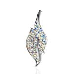 Silver Pendant With Chameleon Colored Crystals The Eclat, image 