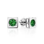 Invisible Necklace With Green Crystal Pendant The Aurora, image , picture 4