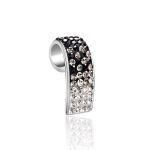Black And White Crystal Ring In Sterling Silver The Eclat, Ring Size: 10 / 20, image , picture 5