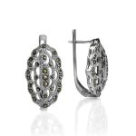 Sterling Silver Earrings With Marcasites The Lace, image 