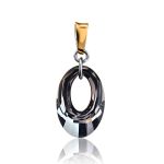 Crystal Dangle Earrings In Gold Plated Silver The Fame, image , picture 6