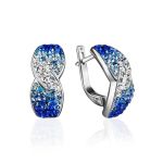 Silver Band Ring With Multicolor Crystals The Eclat, Ring Size: 6 / 16.5, image , picture 6