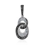 Black And White Crystal Pendant The Eclat, image 