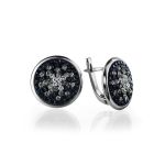 Silver Ring With Black And White Crystals The Eclat, Ring Size: 9.5 / 19.5, image , picture 6