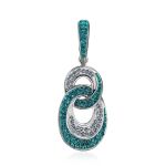 Green And White Crystal Pendant The Eclat, image 