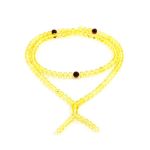 108 Lemon Amber Buddhist Prayer Beads, image 