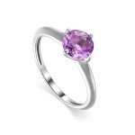 Amethyst Silver Ring, Ring Size: 8.5 / 18.5, image 