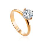 Solitaire Diamond Ring In Gold, image 