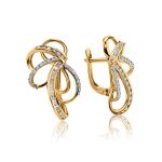 Filigree Golden Ring With White Diamonds, Ring Size: 7 / 17.5, image , picture 5