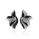 Bold Floral Silver Ring With Crystals The Jungle, Ring Size: 6.5 / 17, image , picture 6