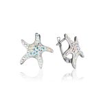 Silver Starfish Ring With Chameleon Crystals The Jungle, Ring Size: 9 / 19, image , picture 6