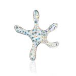 Silver Starfish Ring With Chameleon Crystals The Jungle, Ring Size: 9 / 19, image , picture 7