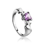Silver Ring With Luminous Amethyst, Ring Size: 6 / 16.5, image 